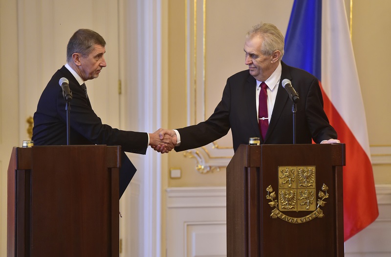 Andrej Babiš (vlevo) a Miloš Zeman.