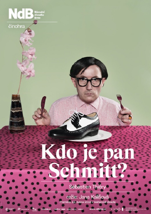 Plakát ke hře Kdo je pan Schmitt?.