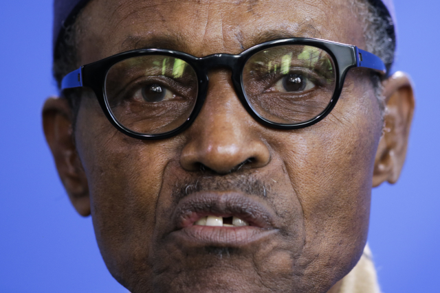 Nigerijský prezident Muhammadu Buhari.