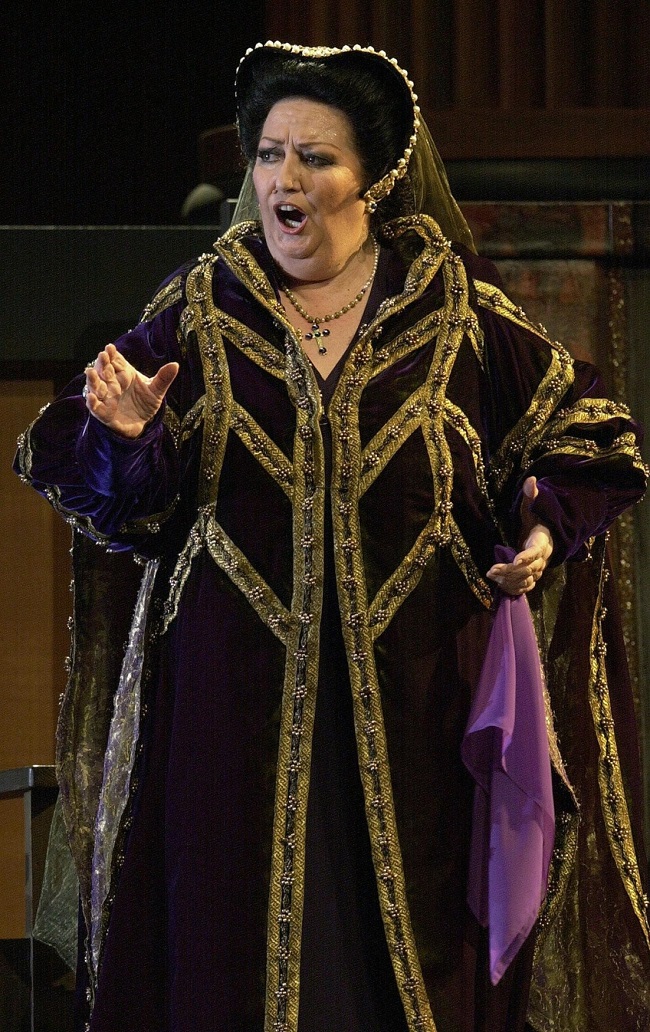 Pěvkyně Montserrat Caballé.