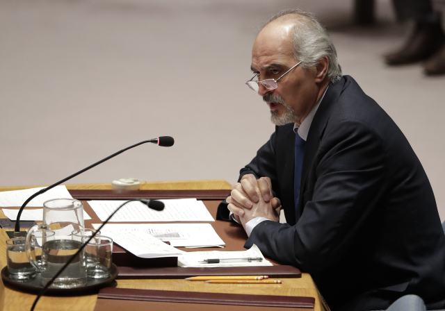 Syrský velvyslanec v Organizaci spojených národů Bashar Jaafari.