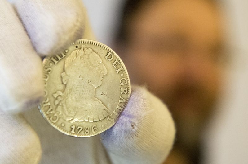 Na snímku je mince z roku 1768. Na snímku je mince z roku 1768.