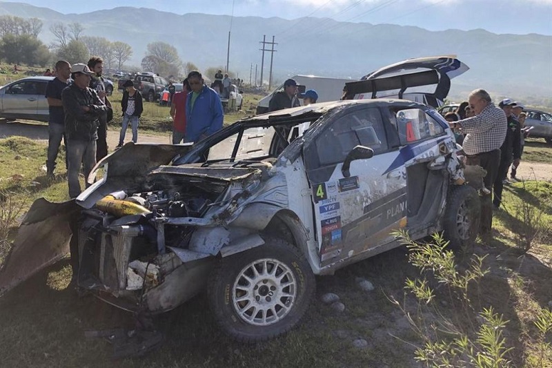 David Nalbandian měl během domácího závodu rallye nepříjemnou havárii. Naštěstí vyvázl bez zranění.