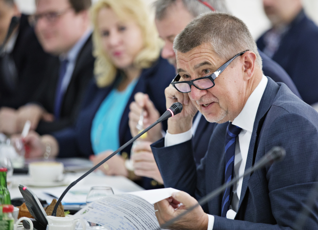Premiér v demisi Andrej Babiš.