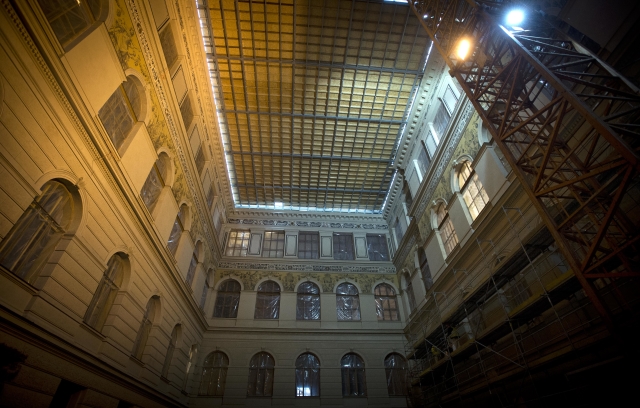 V národním muzeum probáhí rekonstrukce.