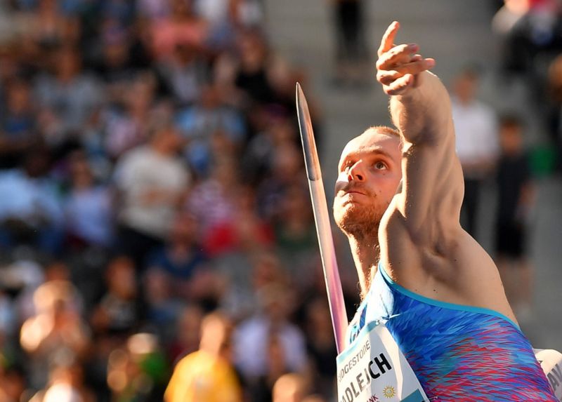 Oštěpař Jakub Vadlejch. Oštěpař Jakub Vadlejch.