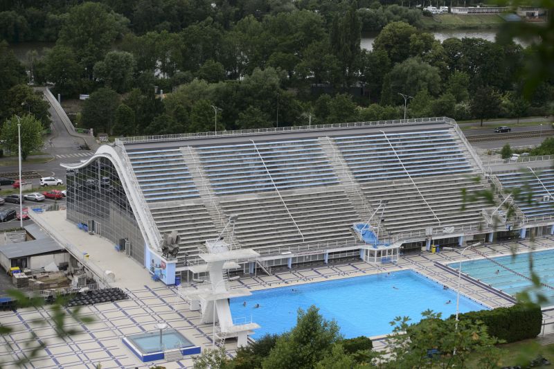 Plavecký stadion v Praze Podolí. Plavecký stadion v Praze Podolí.