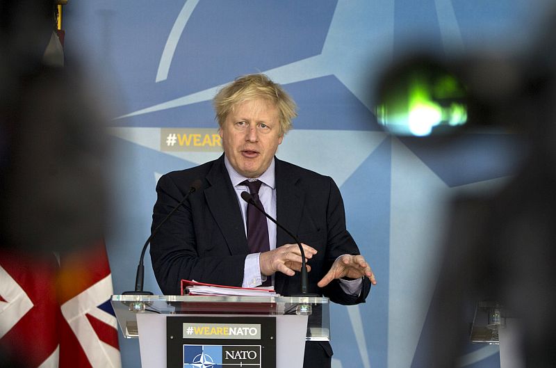 Britský ministr zahraničí Boris Johnson. Britský ministr zahraničí Boris Johnson.