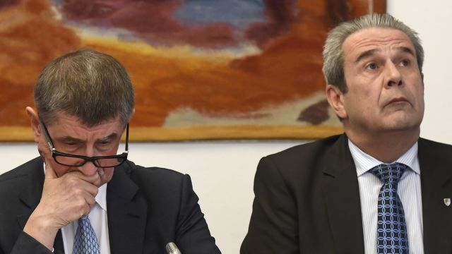 Andrej Babiš (vlevo) a Michal Murín.