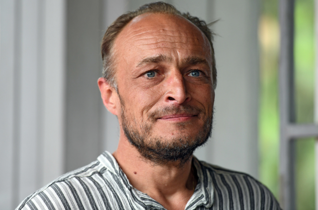 Herec Karel Dobrý, představitel titulní role filmu Hastrman. 