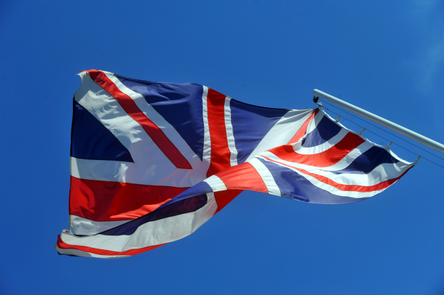 Vlajka Velké Británie. 