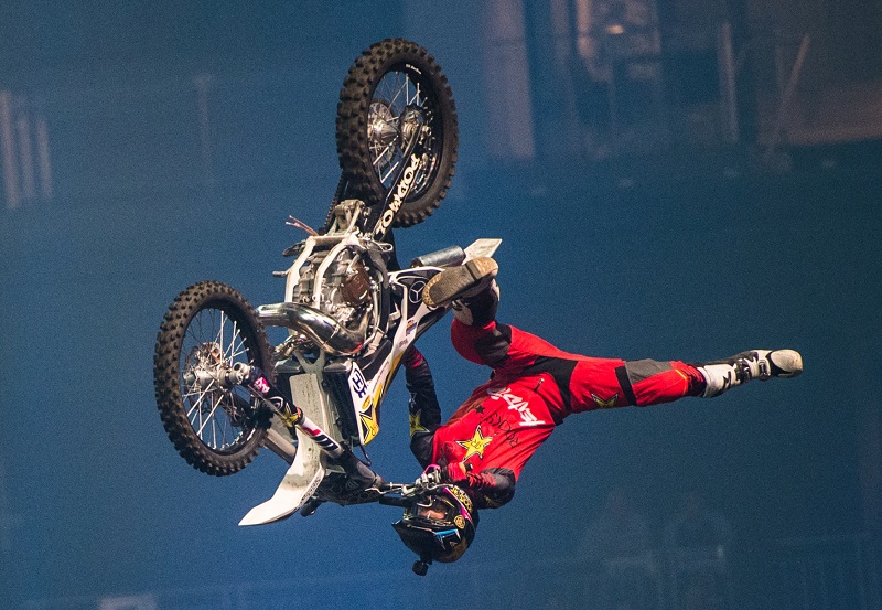 Freestyl motokrosař Libor Podmol. 