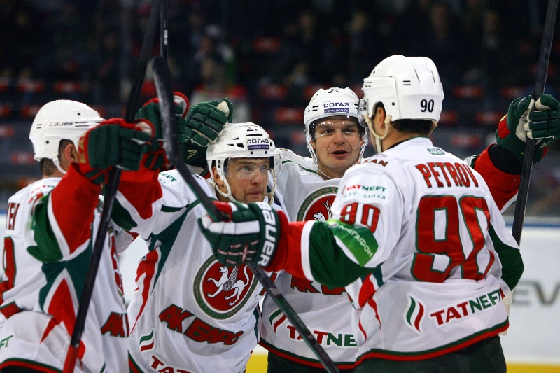 Hokejisté Kazaně ovládli KHL potřetí v klubové historii (archivní foto). Hokejisté Kazaně ovládli KHL potřetí v klubové historii (archivní foto).