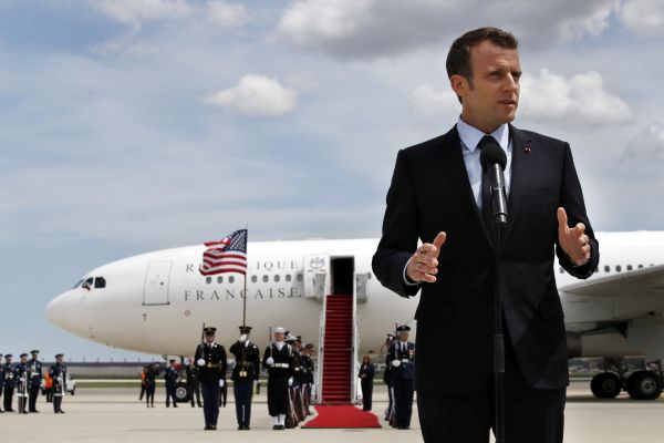 Francouzský prezident Emmanuel Macron. Francouzský prezident Emmanuel Macron.