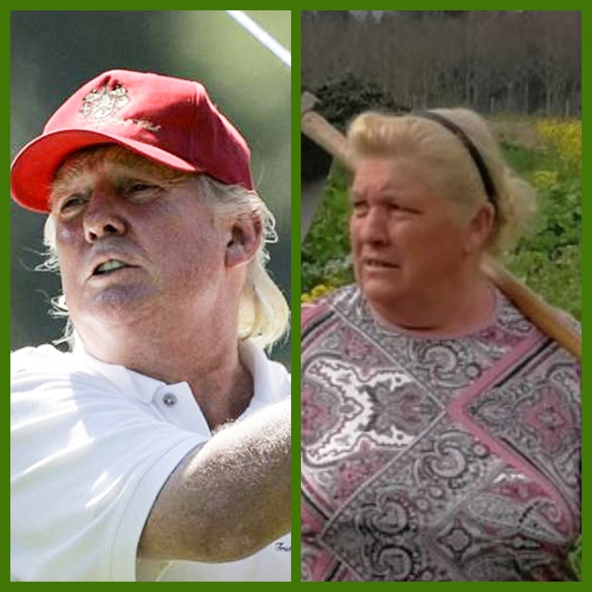 Donald Trump (vlevo) a Dolores Leisová.
