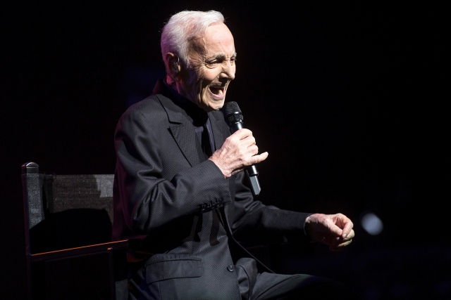 Zpěvák Charles Aznavour. Zpěvák Charles Aznavour.
