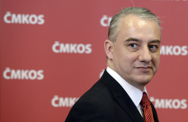 Předseda ČMKOS Josef Středula.