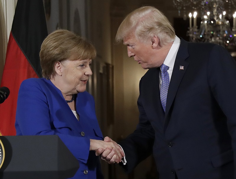 Angela Merkelová diskutovala v Bílém domě s Donaldem Trumpem.