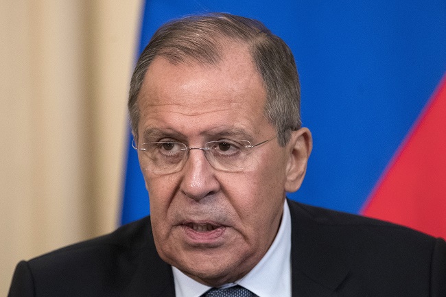 Ruský ministr zahraničí Sergej Lavrov. Ruský ministr zahraničí Sergej Lavrov.
