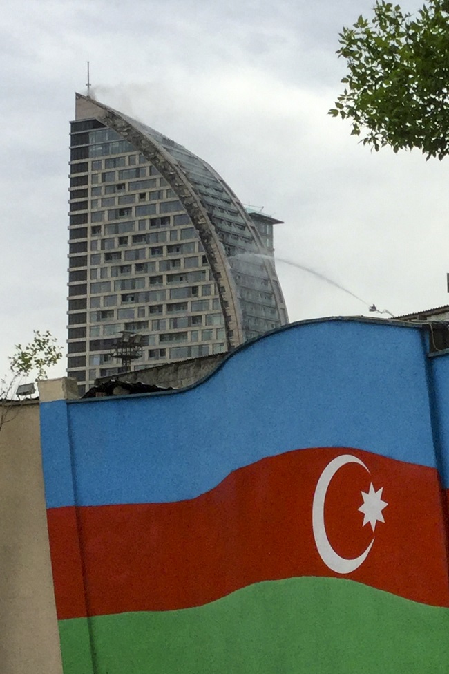 Výšková budova v Baku.