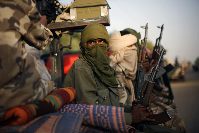 Tuarežský voják. Tuarežský voják.