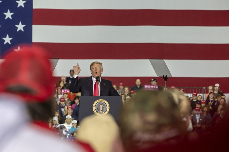 Donald Trump dal před novináři v Bílém domě setkání s občany v Michiganu. Donald Trump dal před novináři v Bílém domě setkání s občany v Michiganu.