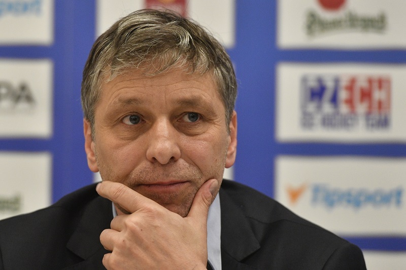 Trenér hokejové reprezentace Josef Jandač.