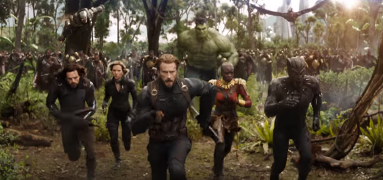 Ze snímku Avengers: Infinity War. Ze snímku Avengers: Infinity War.