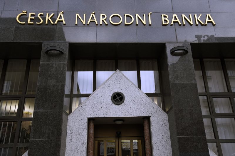 Budova České národní banky v Ostravě.