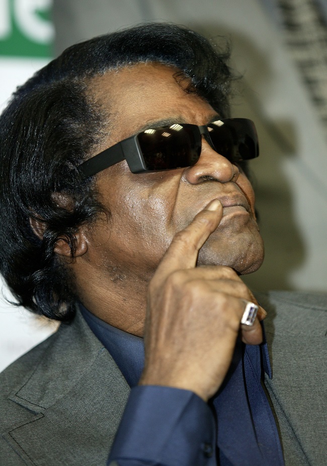 Americký zpěvák James Brown.