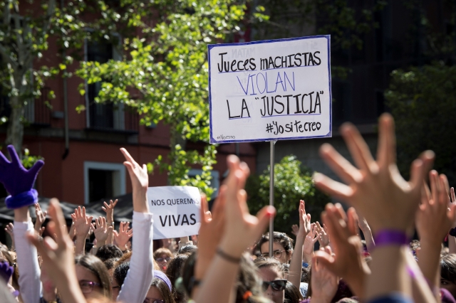 Protest v Madridu.