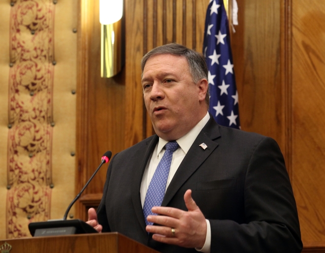 Americký ministr zahraničí Mike Pompeo.