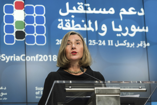 Šéfka unijní diplomacie Federica Mogheriniová.