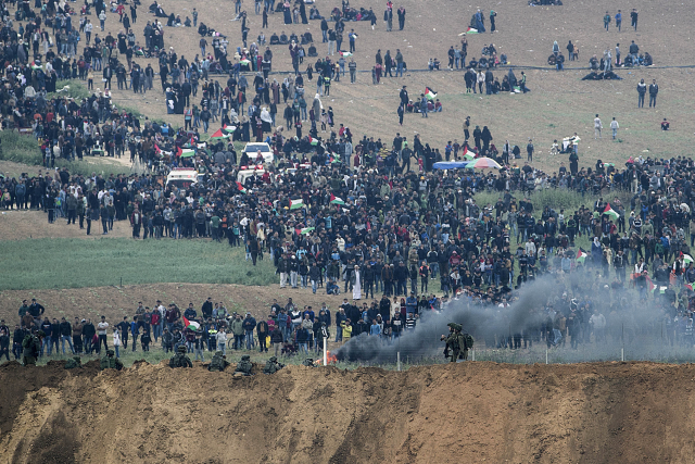 Palestinští protestanti.