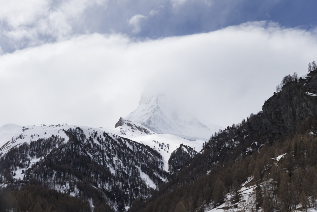 Štít Matterhorn ve Švýcarsku.