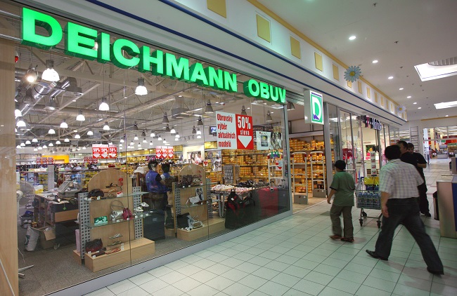Prodejna Deichmann.