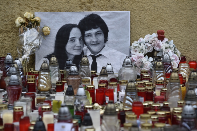 Ján Kuciak s přítelkyní Martinou Kušnírovou.