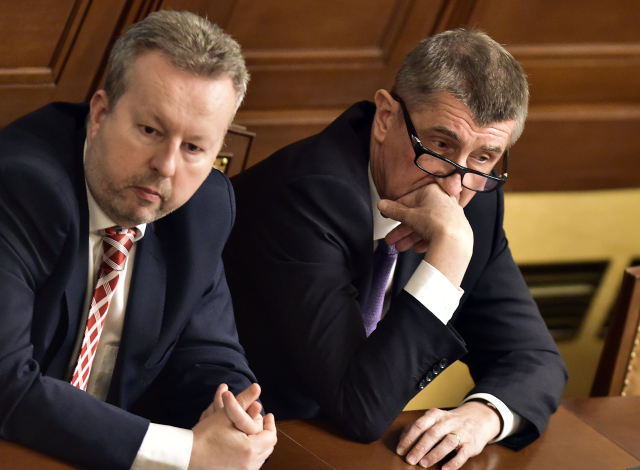 Richard Brabec (vlevo) a Andrej Babiš.