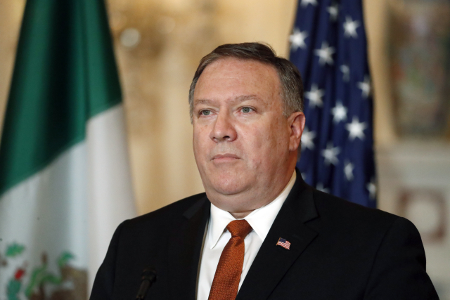 Šéf americké diplomacie Mike Pompeo.
