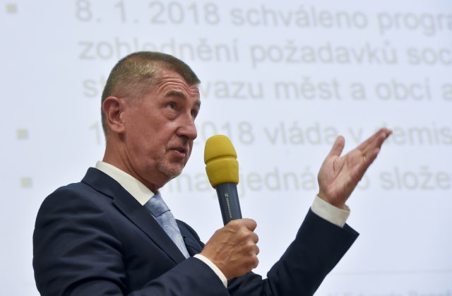 Premiér v demisi Andrej Babiš.