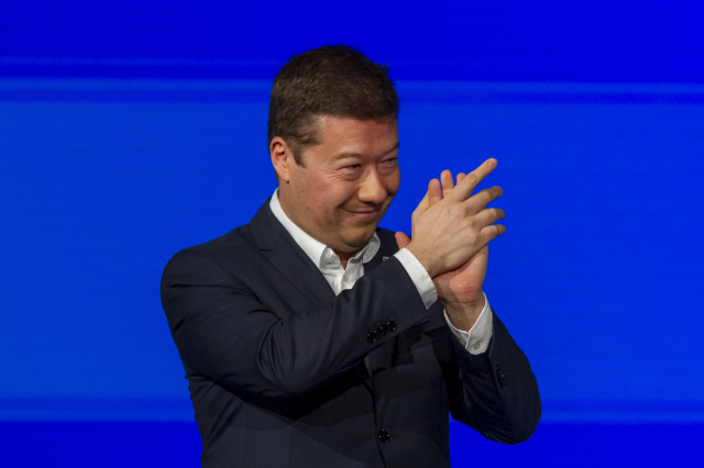 Předseda SPD Tomio Okamura.