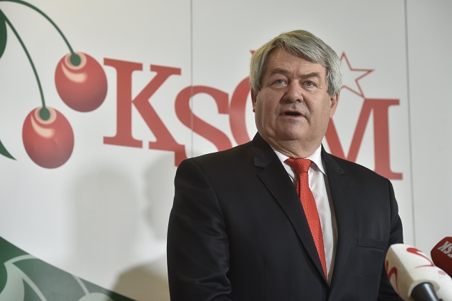 Předseda KSČM Vojtěch Filip.