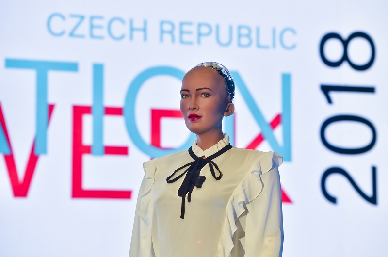 Robotka Sophia.