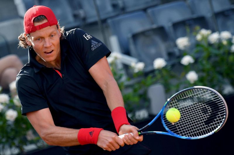 Tomáš Berdych na turnaji v Římě.