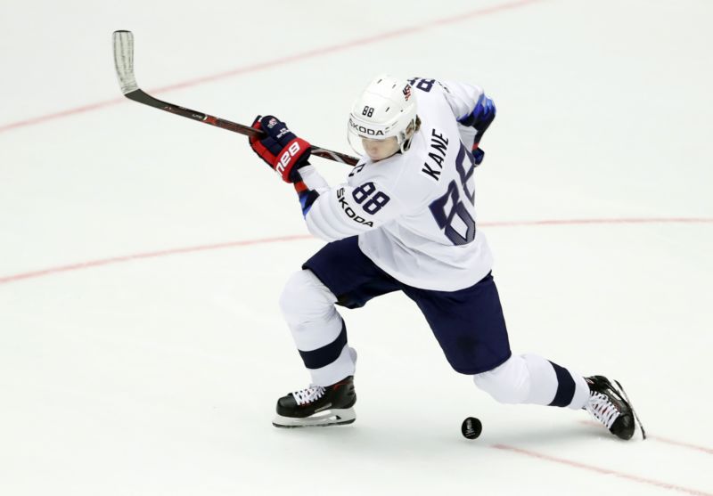 Patrick Kane je lídrem Američanů na světovém šampionátu.