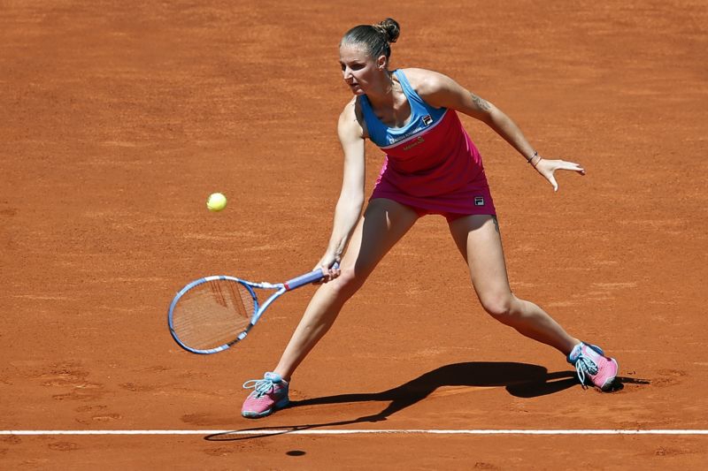 Karolína Plíšková na turnaji v Římě brzy vypadla.