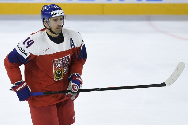 Tomáš Plekanec se chystá na čtvrtfinále proti USA.