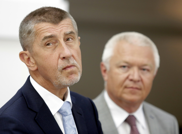 Andrej Babiš (vlevo) a Jaroslav Faltýnek. 