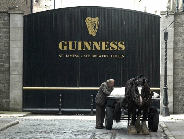 Slavný pivovar Guinness. 