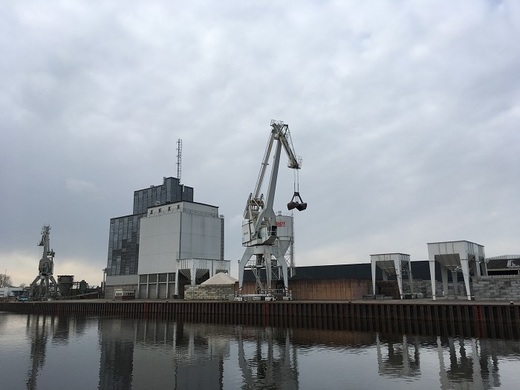 Industriální část města.